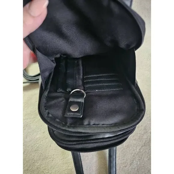 #70 Kenneth Cole Reaction crossbody pouch, black - Picture 5 of 7